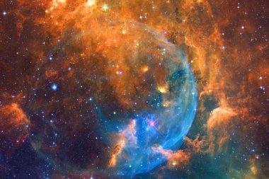 Sonsuz evrenin harikası. Bilim kurgu duvar kağıdı. Bu görüntünün elementleri NASA tarafından desteklenmektedir.