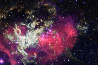 Starfield. Kozmos sanatı. Bu görüntünün elementleri NASA tarafından desteklenmektedir.