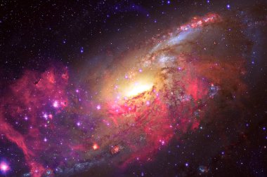 Nebula, uzayın derinliklerinde bir yıldız kümesi. Bilim kurgu sanatı. Bu görüntünün elementleri NASA tarafından desteklenmektedir.