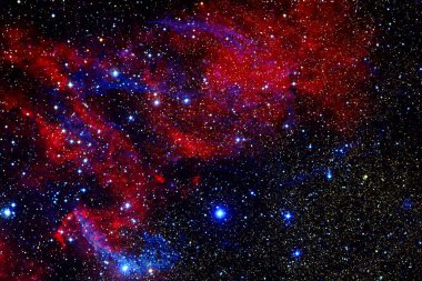 Nebula, uzayın derinliklerinde bir yıldız kümesi. Bilim kurgu sanatı. Bu görüntünün elementleri NASA tarafından desteklenmektedir.