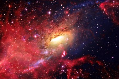 Dış uzay, kozmik manzara. Nebula. Bu görüntünün elementleri NASA tarafından desteklenmektedir.