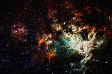 Yıldız kümesi. Starfield. Nebula. Bu görüntünün elementleri NASA tarafından desteklenmektedir.
