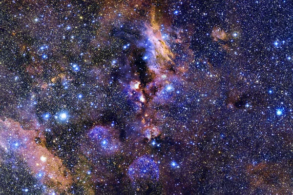 Impresionante Del Cosmos Sin Fin Fondo Pantalla Ciencia Ficción Elementos —  Fotos de Stock