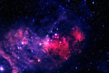 Dış uzay, kozmik manzara. Nebula. Bu görüntünün elementleri NASA tarafından desteklenmektedir.