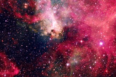 Dış uzayda yıldızları ve galaksileri olan sonsuz evren. Kozmos sanatı. Bu görüntünün elementleri NASA tarafından desteklenmektedir.