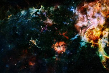 Uzay boşluğu. Bilim kurgu evreni. Bu görüntünün elementleri NASA tarafından desteklenmektedir