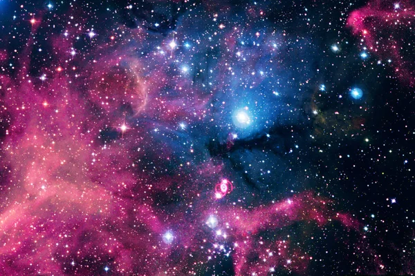 Dış Uzay Kozmik Manzara Nebula Görüntünün Elementleri Nasa Tarafından Desteklenmektedir — Stok fotoğraf