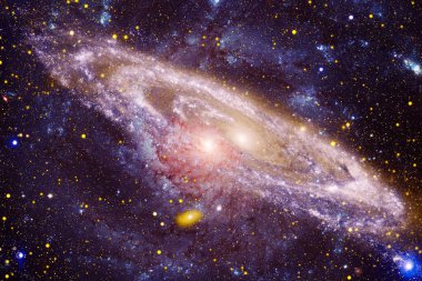 Starfield. Kozmos sanatı. Bu görüntünün elementleri NASA tarafından desteklenmektedir.