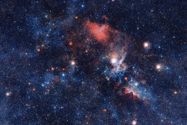 Starfield Kozmos Sanatı Görüntünün Elementleri Nasa Tarafından Desteklenmektedir — Stok fotoğraf