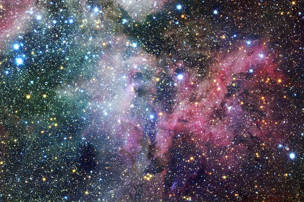 Nebula Uzayın Derinliklerinde Bir Yıldız Kümesi Bilim Kurgu Sanatı Görüntünün — Stok fotoğraf