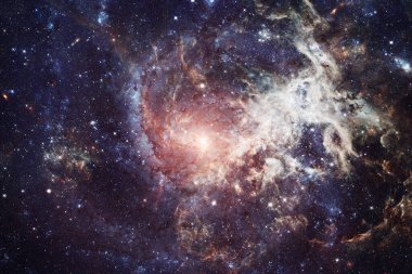 Nebula, uzayın derinliklerinde bir yıldız kümesi. Bilim kurgu sanatı. Bu görüntünün elementleri NASA tarafından desteklenmektedir.