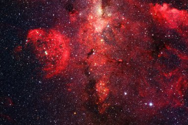 Derin uzay. Nebula. Fevkalade bilim kurgu canlandırması. Bu görüntünün elementleri NASA tarafından desteklenmektedir