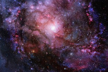 Dış uzay nebulası, yıldızlar ve galaksi. Bu görüntünün elementleri NASA tarafından desteklenmektedir.