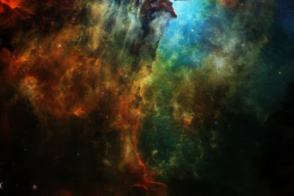 Derin Uzay Nebula Fevkalade Bilim Kurgu Canlandırması Görüntünün Elementleri Nasa — Stok fotoğraf