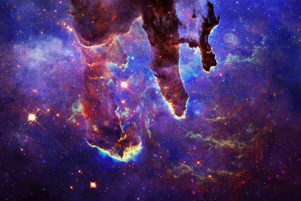 Ατελείωτο Σύμπαν Αστέρια Γαλαξίες Και Νεφελώματα Φοβερές Κοσμικές Εικόνες Στοιχεία — Φωτογραφία Αρχείου