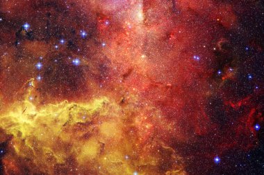 Derin uzay. Nebula. Fevkalade bilim kurgu canlandırması. Bu görüntünün elementleri NASA tarafından desteklenmektedir