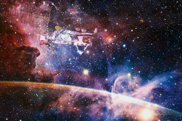 宇宙空間の美しい色 Nasaによって提供されたこの画像の要素 — ストック写真