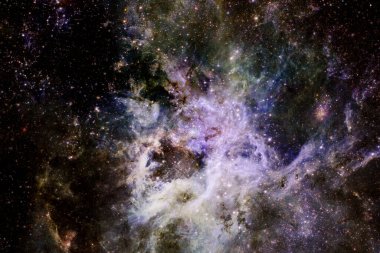 Derin uzay, bilim kurgu evreni. Bu görüntünün elementleri NASA tarafından desteklenmektedir.