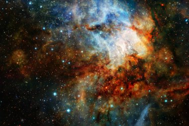 Uzay arkaplanı ve yıldız alanı. Bilim kurgu duvar kağıdı. Bu görüntünün elementleri NASA tarafından desteklenmektedir