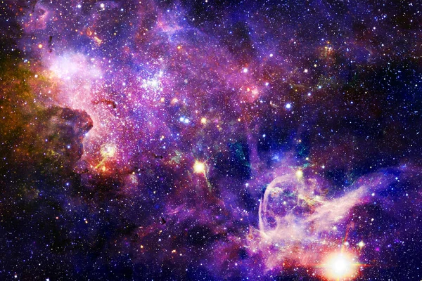 Rymdbakgrund Med Stjärnfält Science Fiction Tapet Delar Denna Bild Tillhandahålls — Stockfoto