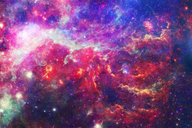 Uzayın güzel renkleri. Bu görüntünün elementleri NASA tarafından desteklenmektedir.