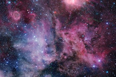 Uzayda bir nebula. Gaz ve toz bulutları. Bu görüntünün elementleri NASA tarafından desteklenmektedir.