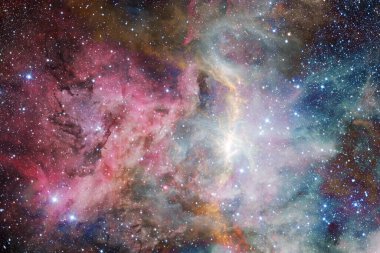 Dış uzay nebulası, yıldızlar ve galaksi. Bu görüntünün elementleri NASA tarafından desteklenmektedir.