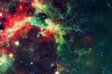 Muhteşem galaksi, bilim kurgu duvar kağıdı. Bu görüntünün elementleri NASA tarafından desteklenmektedir