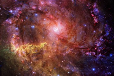 Muhteşem galaksi, bilim kurgu duvar kağıdı. Bu görüntünün elementleri NASA tarafından desteklenmektedir