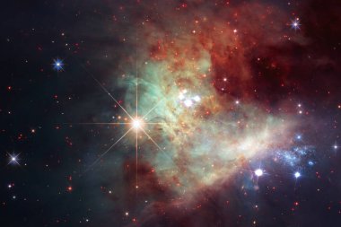 Uzay arkaplanı ve yıldız alanı. Bilim kurgu duvar kağıdı. Bu görüntünün elementleri NASA tarafından desteklenmektedir