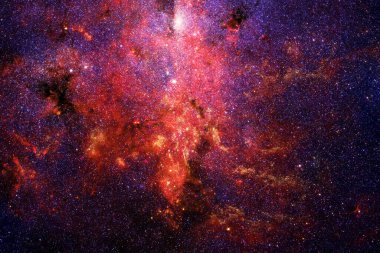 Uzay arkaplanı ve yıldız alanı. Bilim kurgu duvar kağıdı. Bu görüntünün elementleri NASA tarafından desteklenmektedir