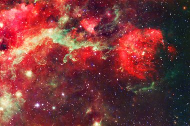 Uzayın güzel renkleri. Bu görüntünün elementleri NASA tarafından desteklenmektedir.