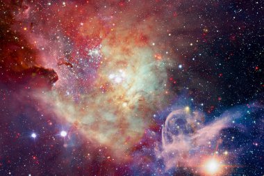 Dış uzayda yıldızları ve galaksileri olan sonsuz evren. Kozmos sanatı. Bu görüntünün elementleri NASA tarafından desteklenmektedir.