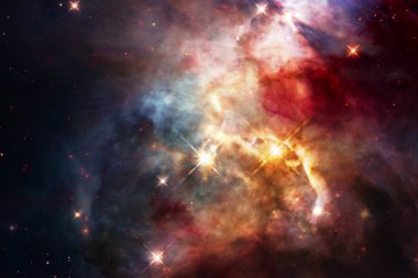 Starfield. Kozmos sanatı. Bu görüntünün elementleri NASA tarafından desteklenmektedir.