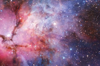 Derin uzayda bir yerde güzel bir galaksi. Kozmik duvar kağıdı. Bu görüntünün elementleri NASA tarafından desteklenmektedir