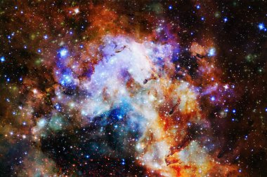 Starfield. Kozmos sanatı. Bu görüntünün elementleri NASA tarafından desteklenmektedir.