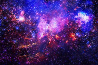 Yıldız kümesi. Starfield. Nebula. Bu görüntünün elementleri NASA tarafından desteklenmektedir.