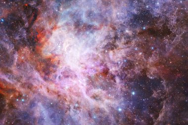 Derin uzay. Fevkalade bilim kurgu canlandırması. Bu görüntünün elementleri NASA tarafından desteklenmektedir.