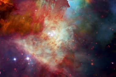 Derin uzayda bir yerde güzel bir galaksi. Kozmik duvar kağıdı. Bu görüntünün elementleri NASA tarafından desteklenmektedir