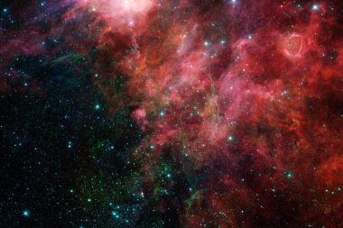 Derin uzay. Fevkalade bilim kurgu canlandırması. Bu görüntünün elementleri NASA tarafından desteklenmektedir.