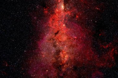 Derin uzay. Fevkalade bilim kurgu canlandırması. Bu görüntünün elementleri NASA tarafından desteklenmektedir.