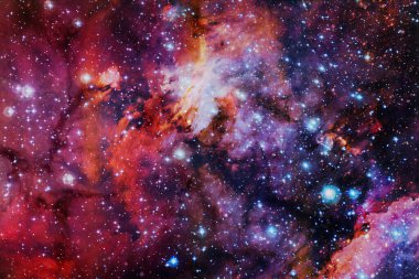 Dış uzay sanatı. Starfield. Harika bir nebula. Bu görüntünün elementleri NASA tarafından desteklenmektedir.
