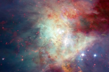 Nebula, uzayın derinliklerinde bir yıldız kümesi. Bilim kurgu sanatı. Bu görüntünün elementleri NASA tarafından desteklenmektedir.