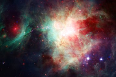 Nebula, uzayın derinliklerinde bir yıldız kümesi. Bilim kurgu sanatı. Bu görüntünün elementleri NASA tarafından desteklenmektedir.