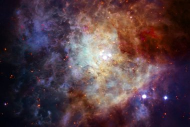 Dış uzayda yıldızları ve galaksileri olan sonsuz evren. Kozmos sanatı. Bu görüntünün elementleri NASA tarafından desteklenmektedir.