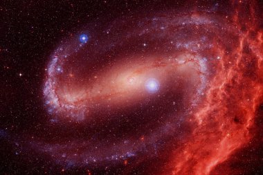 Yıldız kümesi. Starfield. Nebula. Bu görüntünün elementleri NASA tarafından desteklenmektedir.