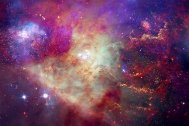 Dış uzay, kozmik manzara. Nebula. Bu görüntünün elementleri NASA tarafından desteklenmektedir.