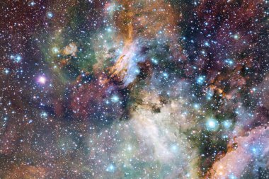 Starfield. Kozmos sanatı. Bu görüntünün elementleri NASA tarafından desteklenmektedir.