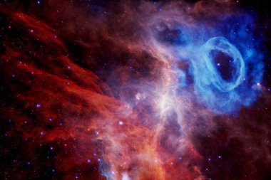 Uzay boşluğu. Bilim kurgu evreni. Bu görüntünün elementleri NASA tarafından desteklenmektedir