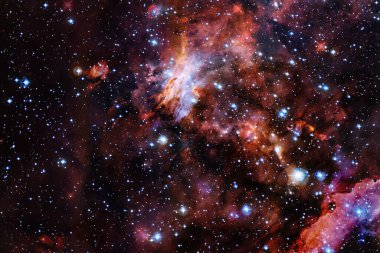 Yıldız kümesi. Starfield. Nebula. Bu görüntünün elementleri NASA tarafından desteklenmektedir.